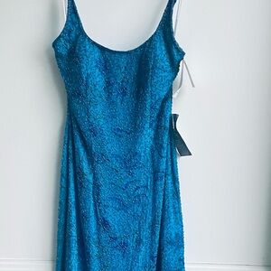 Silk Beaded Evening Dress by Andretta Donatello